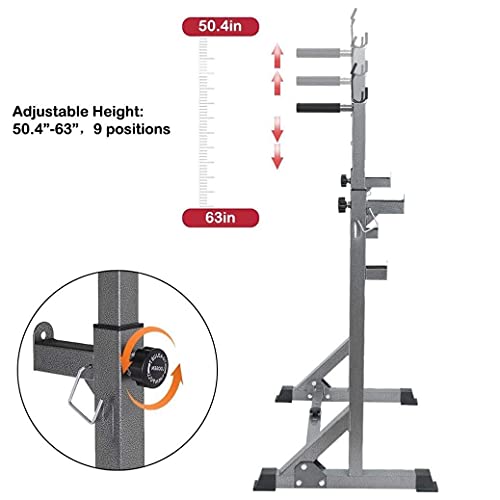 Multifunctional Dumbbell Bench Folding Adjustable Rack Multi-Function Barbell Rack Dip Stand Barbell Stand Weight Lifting Rack Home Gym Fitness Weight Lifting Bench Press Dipping Station