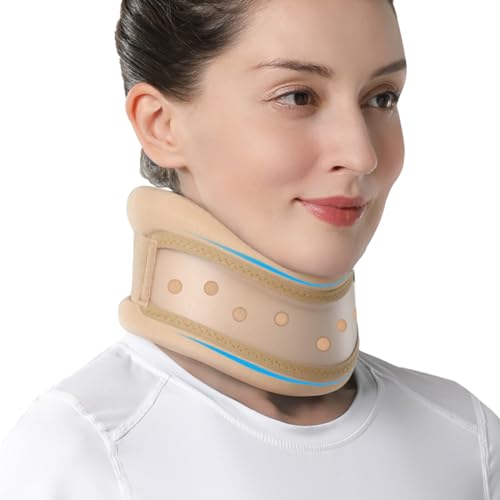 Velpeau Neck Brace for Neck Pain and Support -Soft Cervical Collar for Sleeping, Snoozing, Sleeping Upright, Anti-Snoring, Sleep Apnea for Women & Men (Khaki, Dual-purpose Version, XL: 16.5-18.7"/4") - size: X-Large (Pack of 1), style: Dual-purpose Versio