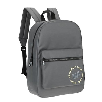 AEROPOSTALE Fieldtrip Unisex Backpack - AE Mens and Womens Bag for Everyday Use - Grey - color: Gray Aero