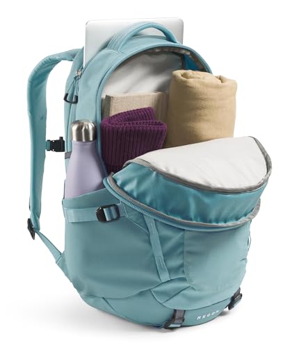 The North Face Women's Recon Everyday Laptop Backpack - Commuter Travel Bag, 18" Laptop Sleeve, Water-Repellent, Blue Eclipse Light Heather/Blue Eclipse, One Size - color: Blue Eclipse Light Heather/Blue Eclipse