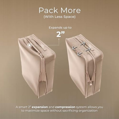Briggs & Riley Travel Essentials Carry-On Compression Packing Cube Set - color: Tan, size: Carry-On