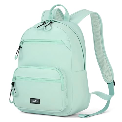 HanTrip Carry On Travel Backpack For Men Women, 13 Inch Small Mini Work Bag Personal Item Backpacks, Camping Back Pack Lightweight Hiking Daypack For Office Nurse Commuter (Cyan) - color: Cyan, size: 13 Inch