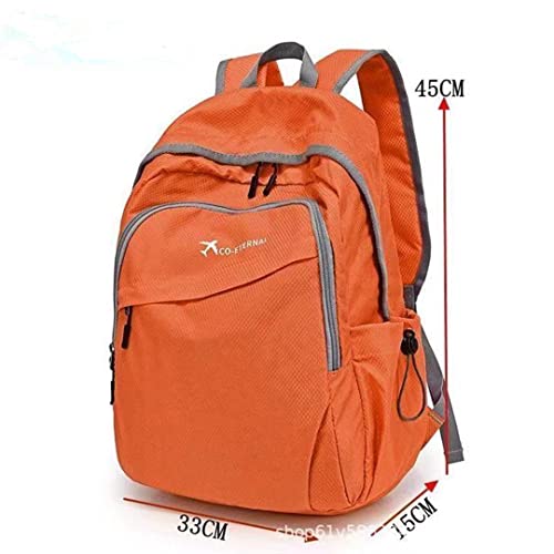 Geboldil Men's and women's leisure waterproof travel backpack - color: Orange