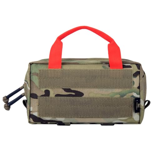 KRYDEX Clear Top Insert Bag with Hook Panel Tactical Packing Cube Travel Organizer Bag (Samll-MC) - color: Samll-MC