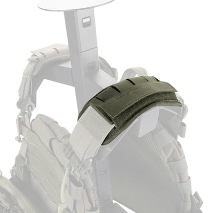2-in-1 Tactical MOLLE Plate Carrier & Backpack Shoulder Pads - Adjustable, Padded, 500D Nylon, Durable Outdoor Gear for Men & Women - color: Ranger Green
