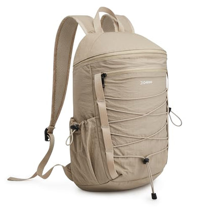 G4Free Hiking Backpack for Women Men 20L Lightweight Travel Backpacks Daypack Outdoor Daily Camping, Khaki - color: Khaki