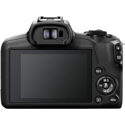 Canon EOS R100 Mirrorless Camera Bundle with Double Zoom Lens RF-S 18-45mm and RF 75-300mm Telephoto Lens, 64GB SDXC Card, Camera Backpack, Filter Kit, Cleaning Kit & Canon Shoulder Bag
