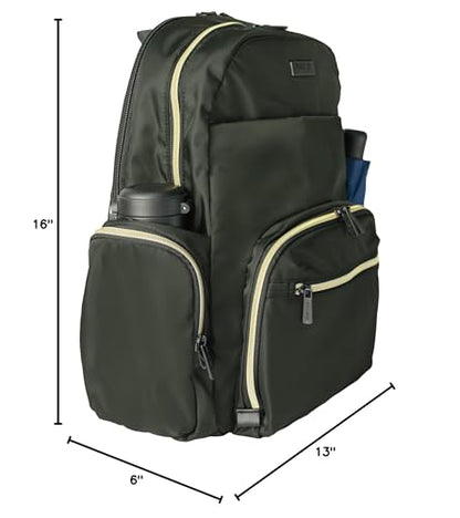 Kenneth Cole REACTION Sophie Backpack, Olive, 15" Laptop - color: Olive, size: 15" Laptop without Carry-On