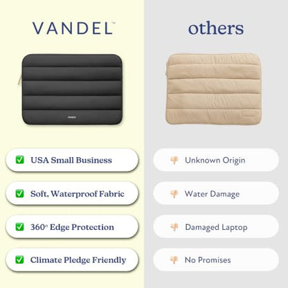 Vandel The Original Puffy Laptop Sleeve 13-14 Inch, Laptop Case 14 Inch - color: g. Black, size: 13-14 Inch