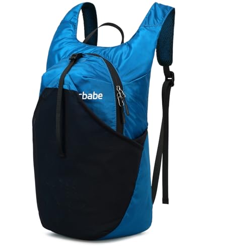 Ultra Lightweight Foldable Backpack,Water Resistant Small Packable Hiking Daypack Outdoor Camping Travel Bag - color: Blue, size: 25l