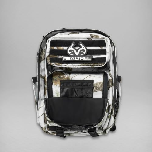 WOLFpak 25L Athletic Gym Backpack - Durable 1000D Waterproof Oxford Material with MOLLE Webbing, Laptop Pocket - color: Realtree Apx Snow