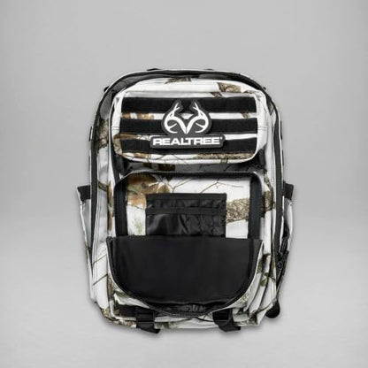 WOLFpak 25L Athletic Gym Backpack - Durable 1000D Waterproof Oxford Material with MOLLE Webbing, Laptop Pocket - color: Realtree Apx Snow