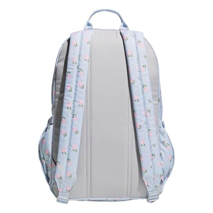 adidas Lineage Backpack for Laptop, School and Travel, 22L, Ditsy Floral Crystal Sky, OSFA - color: Ditsy Floral Crystal Sky
