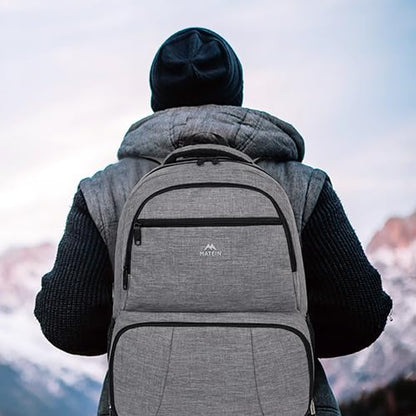 MATEIN Insulated Lunch Backpack for Women, 17.3 Inch Laptop Backpack, Grey - color: Grey, size: 17 Inch