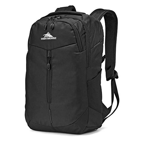 High Sierra Swerve Pro Backpack with Laptop Pocket + Tablet Sleeve, Fits most 17” Laptops, 27L, Black - color: Black, size: One Size