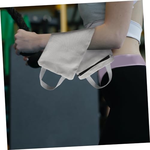 Fitness Training Sandbag Durable Workout Sand Bag with Handles for Weight Lifting Yoga and Cardio for Functional Training and Muscle Building Grey Color