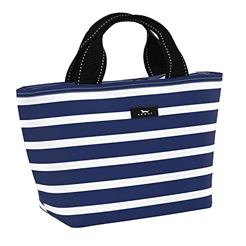SCOUT Nooner Insulated Lunch Box for Women with 6 Can Capacity - Lightweight Work Lunch Bag for Teachers and Nurses - Soft Cooler for Beach Travel and Picnic - color: Nantucket Navy