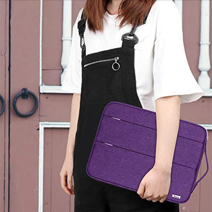 Voova Laptop Sleeve Carrying Case 13 13.6 Inch Compatible with MacBook Air 13 M1/M2/M3/M4, MacBook Pro 13/14, IPad Pro 13, Waterproof Slim Computer Cover Bag, Purple - color: Purple, size: 12.6-13.6 Inch
