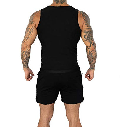 Kewlioo Men's Heat Trapping Zipper Sweat Enhancing Vest - Sauna Suit Shirt Compression Vest Shapewear Top for Gym Exercise - color: Black, size: XX-Large-3X-Large