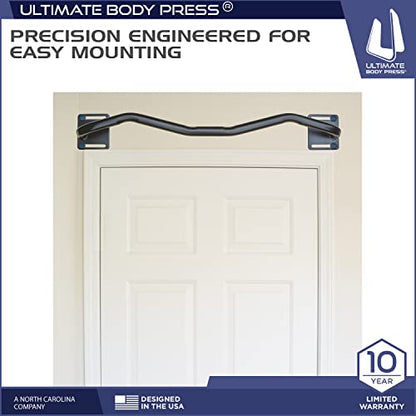 Ultimate Body Press Wall Mounted Doorway Pull Up Bar - style: Angled Ergonomic Bar
