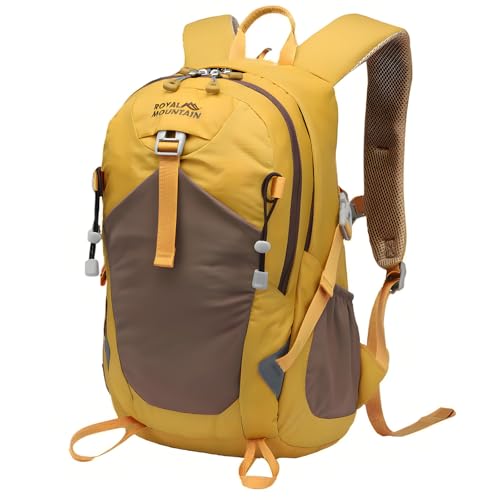 Small Hiking Backpack, 20L Lightweight Travel Backpacks For Men Women, Water Resistant Outdoor Day Pack, Ultralight Camping Daypack Backpacks Fit For Camping. (With Rain-cover) - color: Yellow, size: 20L