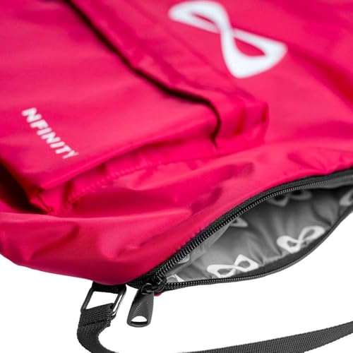 Nfinity Drawstring Backpack Large Capacity Multi-Compartment Cinch Bag - color: Pink