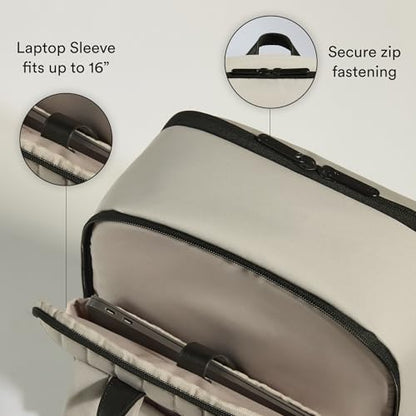 ANTLER - Urban Light Backpack, Rucksack with Laptop Pocket, Suitcase Sleeve, Travel, Work, Gym Bag for Men Women - Taupe - color: Taupe