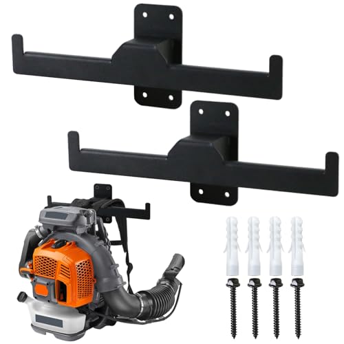 PACEWALKER Backpack Leaf Blower Hanger, Storage Tactical Gear Stand Heary Duty Chainsaw Wall Mount Stand Accessories Garage Organization Storage Heavy Duty Garage Storage Tool Organizer - size: 2 Pack