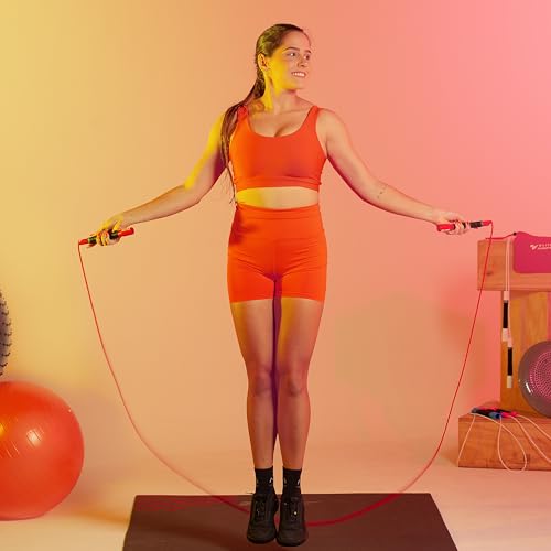 Elite Jumps Freestyle PVC Jump Rope Bundle - Premium Quality Adult Jump Ropes for Fitness - Lightweight Cardio Skipping Jump Rope for Exercise and Training - Unbreakable Grip Tape Handles - color: Turquoise