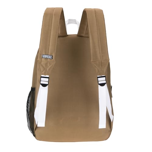AEROPOSTALE Fieldtrip Unisex Backpack - AE Mens and Womens Bag for Everyday Use - Brown/White - color: Mud Brown