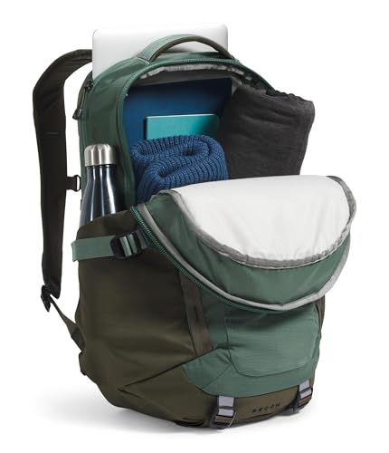 The North Face Recon Everyday Laptop Backpack - Daypack, Water Repellent, Laptop Sleeve, 2 Water Bottle Pockets, Duck Green/New Taupe Green, One Size - color: Duck Green/New Taupe Green, size: 30L
