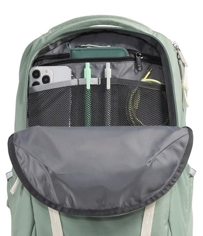 The North Face Women's Vault Everyday Laptop Backpack - Commuter Travel Bag, Water-Repellent, Spacious Main Compartment, Slate Moss/White Dune, One Size - color: Slate Moss/White Dune