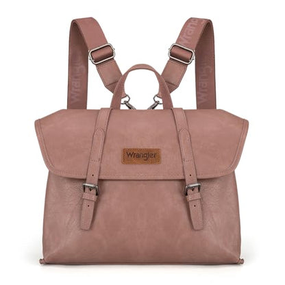 Wrangler Laptop Bag for Women Messenger Bag Briefcase Computer Backpack Convertible Satchel Bag - color: Deep Pink, size: 13 inch