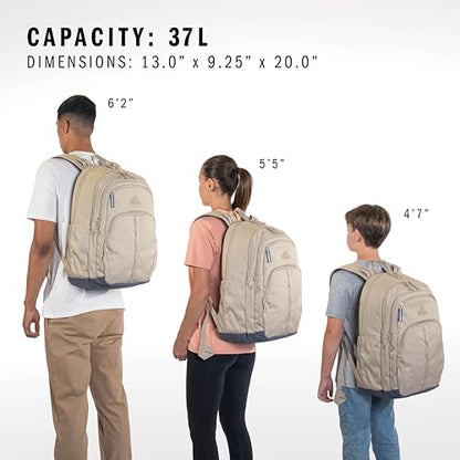 adidas Prime 7 Backpack for Laptop, School and Travel, 37L - color: Clear Sky Blue/Onix Grey/2