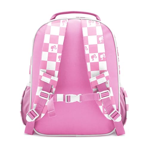 Simple Modern Medium Mattel Barbie Toddler Backpack for School Girls and Boys | Kindergarten Elementary Kids Backpack | Fletcher Collection | Kids - 15" tall | Barbie Checkmate - color: Barbie: Checkmate, style: Kids Medium