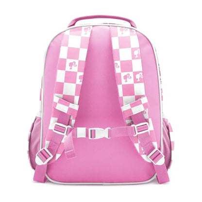 Simple Modern Medium Mattel Barbie Toddler Backpack for School Girls and Boys | Kindergarten Elementary Kids Backpack | Fletcher Collection | Kids - 15" tall | Barbie Checkmate - color: Barbie: Checkmate, style: Kids Medium
