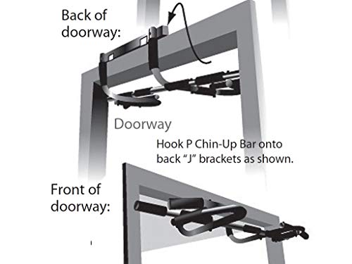 Doorway Chin up Bar Pull up Bar Sit up Multi-Function Home Gym Door Trim Friendlier Design