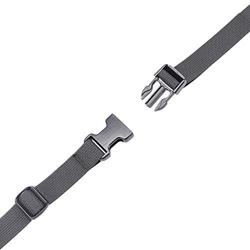 MAGARROW 78" x 1" Strap Buckle Packing Straps Adjustable 1-Inch Belt - color: Black 6.5 feet Long (10-PCS)