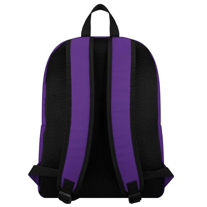 FOCO NFL Officially Licensed Team Color Primary Logo Solid Stripe Football School Bag Travel Backpack - Minnesota Vikings - Purple - color: Minnesota Vikings