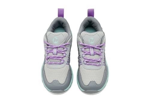 Merrell Kids' Stowe Low - color: Grey/Aqua, size: 3 Little Kid
