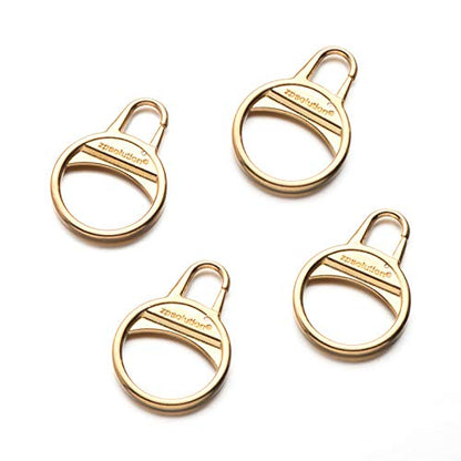 Zpsolution Gold Zipper Tab Replacement Ring Pull Repair for Broken and Missing Zipper Pulls on Luggage, Suitcase, Jacket, Backpacks, Coat, Boots - color: 4 gold