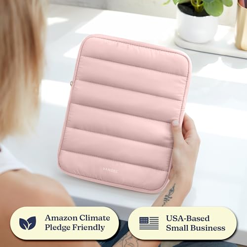 Vandel Puffy iPad Sleeve 11 Inch, Tablet Sleeve, iPad Bag, Tablet Pouch - color: j. Pink, size: 9-11 Inch