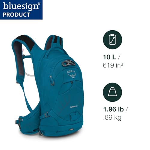 Osprey Raptor 10L Men's Biking Backpack with Hydraulics Reservoir - color: Postal Blue, style: 10L