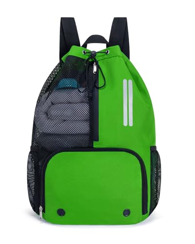Swim Bag Mesh Drawstring Backpack with Shoe Compartment & Wet Pocket Waterproof Beach Backpack Pool Bag for Swimming, Gym, Travel and Workout Gear (Mint Green) - color: Mint Green