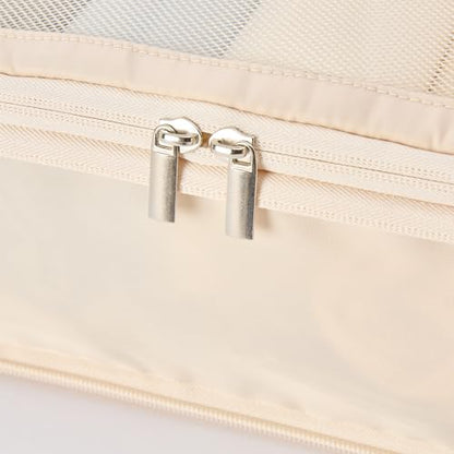 Vandel Space-Saving Compression Packing Cubes for Women 6-Pack Compressible - color: 3. Sand, size: 6 Pack (Compression)