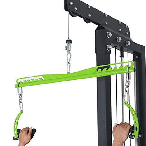 Adjustable Lat Pull down Bar, Cable Machine Attachments for Gym, Home Gym Fitness T-bar Row Pulldown Attachments, Lat Pull Down Machine Wide Grip Neutral Grip Handle - color: SP-SHORT BAR