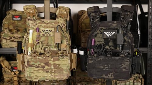 YAY YAKEDA Quick Release Tactical Laser-Cutting Vest Multicam Lightweight Vest - color: Mud Color