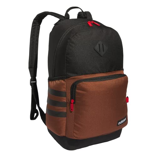 3-Stripe Classic backpack for men and women, bag with laptop sleeve - color: Preloved Brown/Black/4.0