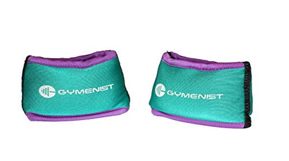 GYMENIST Wrist Weights Running Stylish Bracelet Pair of Weights Set of 2 Jogging Cardio Weight to Strengthen The Hands Forearm - style: 1.5 Lb (Green - Purple)