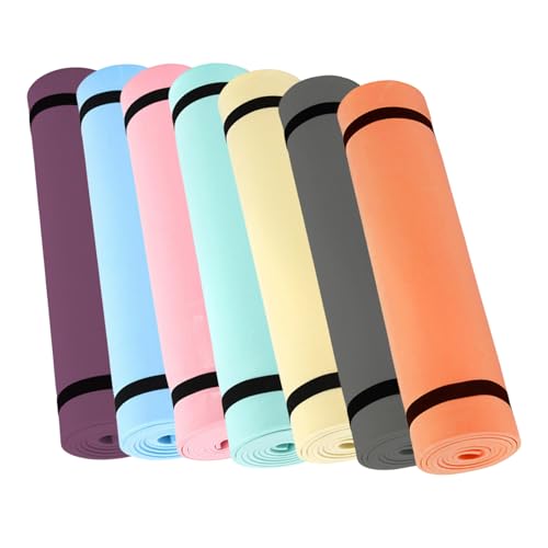 Sports Fitness Mat Exercise Body Building Blanket Nonslip Exercise Pad Gymnastics Mat Fitness Equipment Sports Supplies - color: Sky Blue